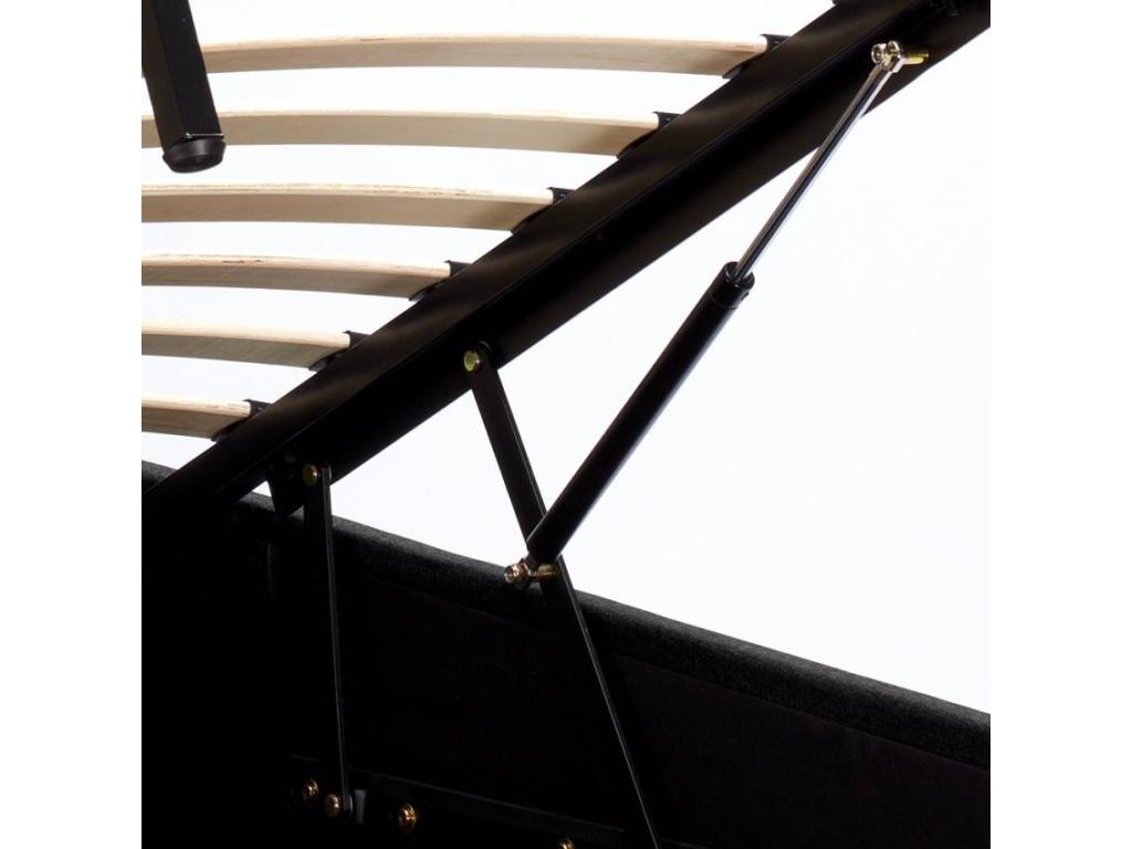 Bohometop 160x190 double bed with slatted base and Bohometop storage chest 72808UJKO