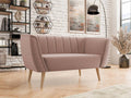 Bohometop 104 Pink Sofa 142x74x75cm Upholstery Wooden Legs 02661VAYD