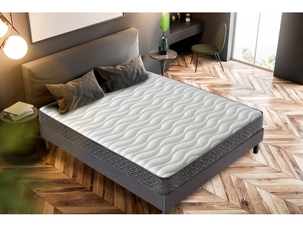 160x190cm High Resistant Foam Mattress - Extra Firm - Ideal for Electric Bed Bases and Trundle Beds - Reversible Summer/Winter - 15cm High 64574QQTB