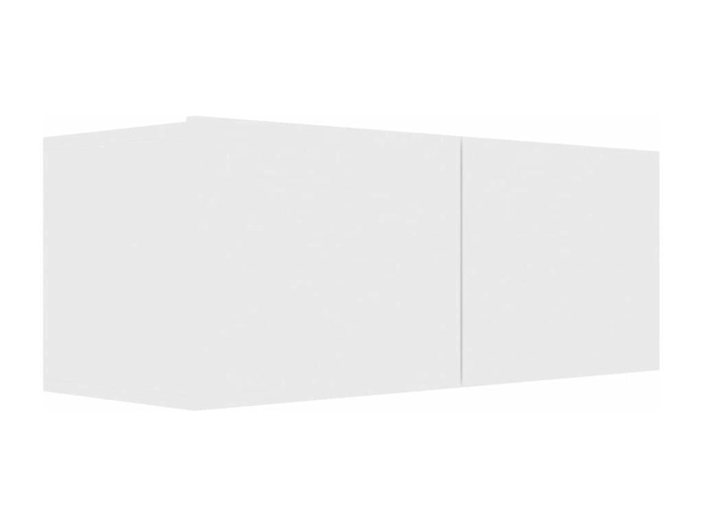 White TV stand 80x30x30 cm Engineered wood 71329CMFN