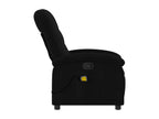 Black Fabric Reclining Massage Chair 87993OEQN