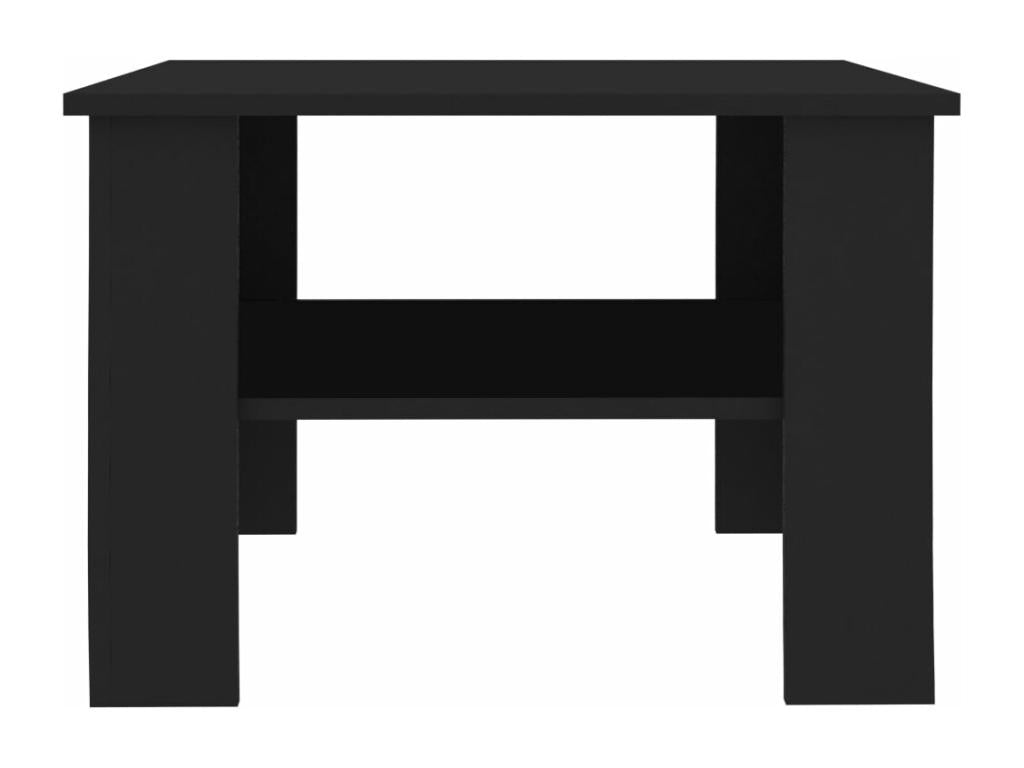Coffee table, black, 60x60x42 cm, engineered wood, 80207PZPA