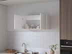 Homelumiere melamine kitchen cabinet with 2 doors and ample storage, white, 49 cm x 100 cm x 32 cm