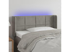 Light Grey LED Headboard 103x16x78/88 cm Velvet 43123AQCR