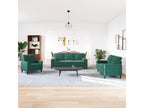 3-piece sofa set with velvet cushions and bolsters 57817VFJW
