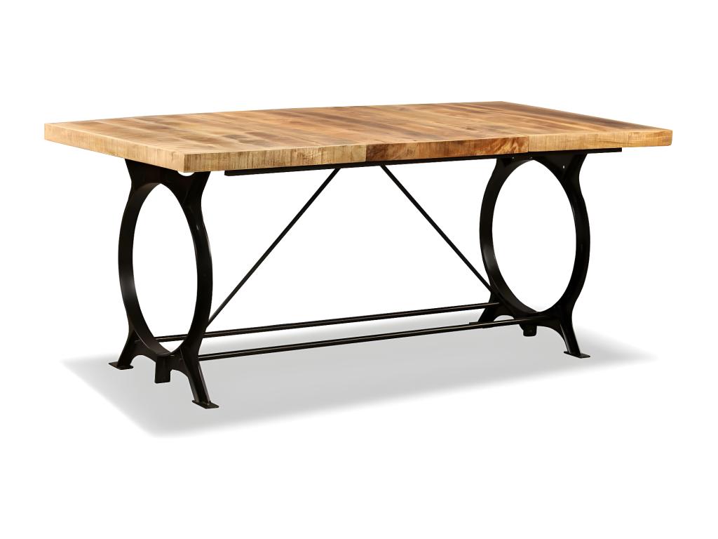 Raw mango wood dining table, 180 cm, 02964HDJK