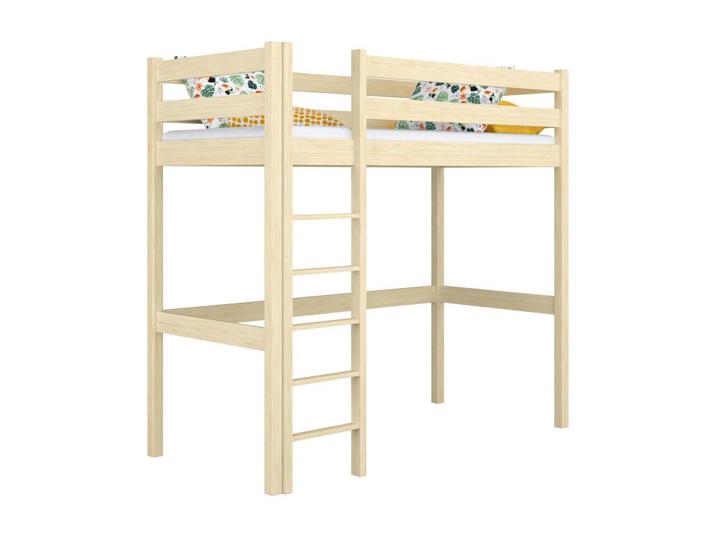 Wooden loft bed N05 Light Pine 90x180 66400CMLM