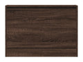 Brown oak shoe cabinet 80x21x57 Engineered wood 78841ZBGA