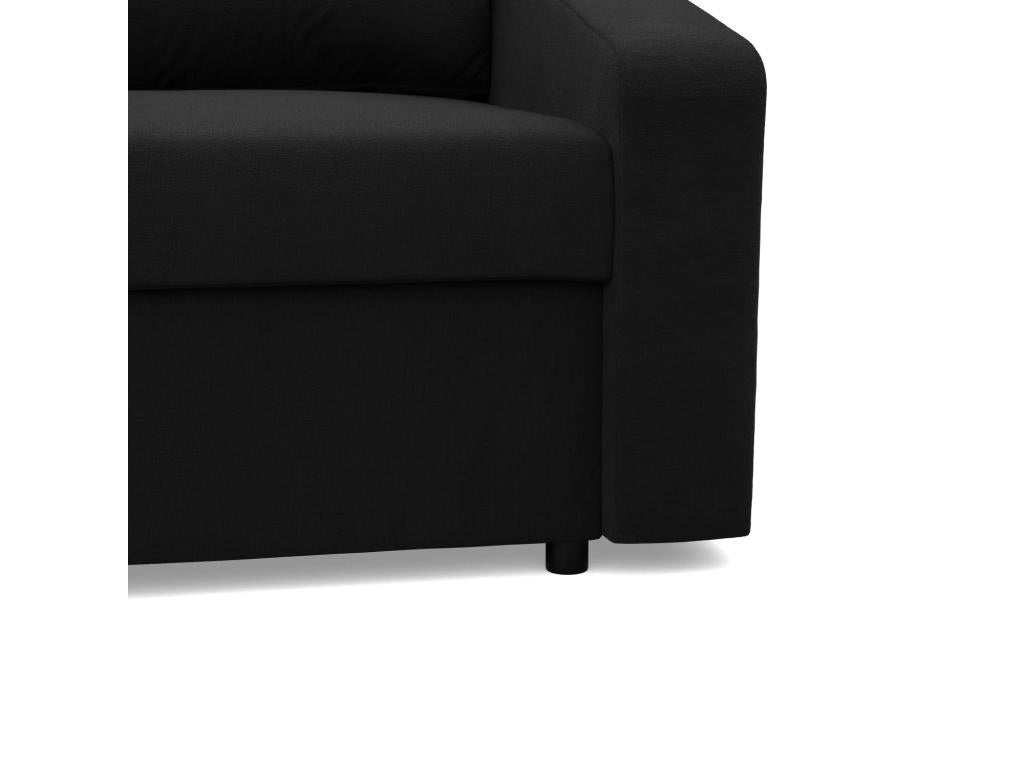 2-seater sofa with sleeper function, black, 21751AIYQ