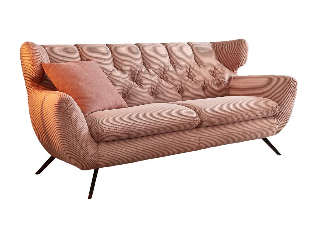 Sofa - Pink corduroy - Bohometop 63528WPKY