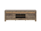 Bohometop 180cm TV Stand with 2 Doors, 2 Shelves, and LED Lighting Included - Wood - 61834JUFE