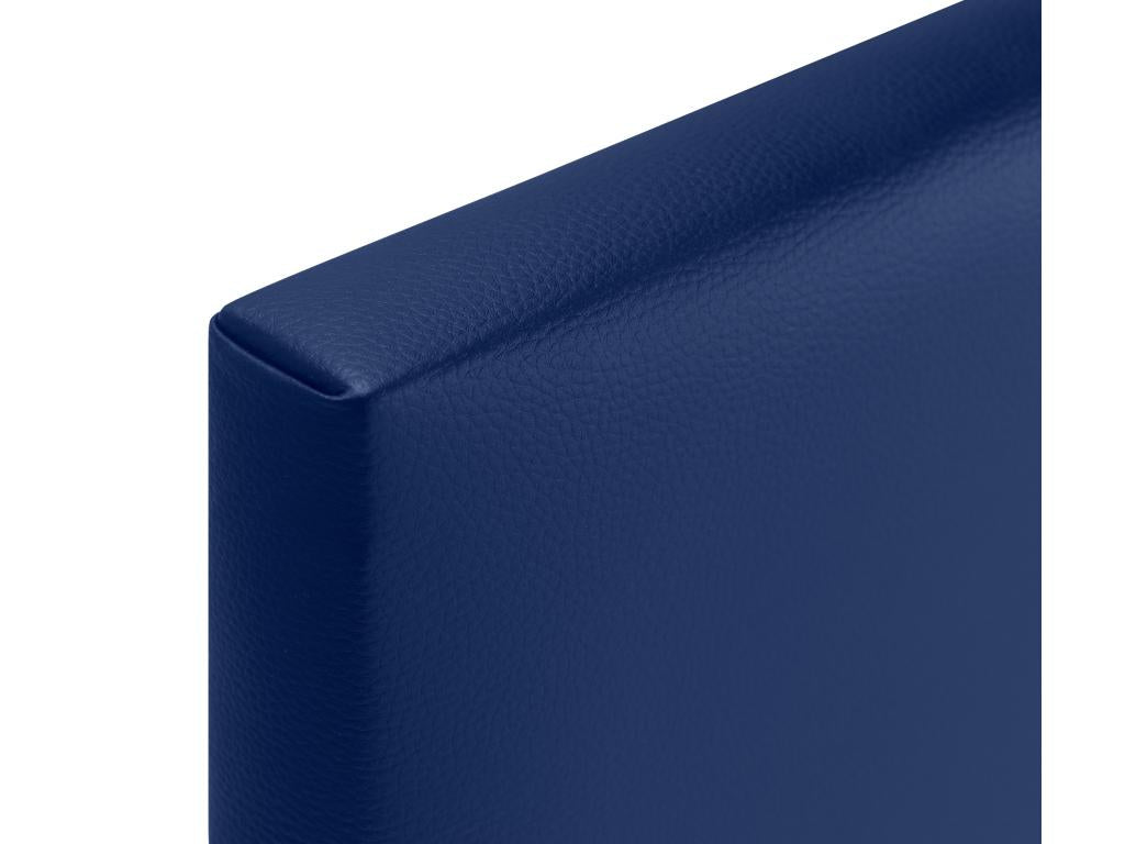 Bohometop Faux Leather Headboard with 2 Bohometop Buttons 110x50cm Beds 105 - Blue 39539MAJI