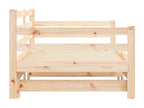 Daybed with pull-out bed 80x200 solid pine wood 31856IQDX