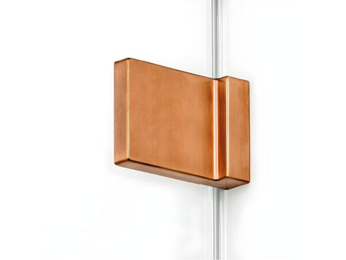 Bohometop COPPER BRUSHED left-hand pivot shower enclosure 90x120, brushed copper color, front access 29611KTUW