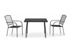 3-piece garden dining set, anthracite steel, 89989EVUC