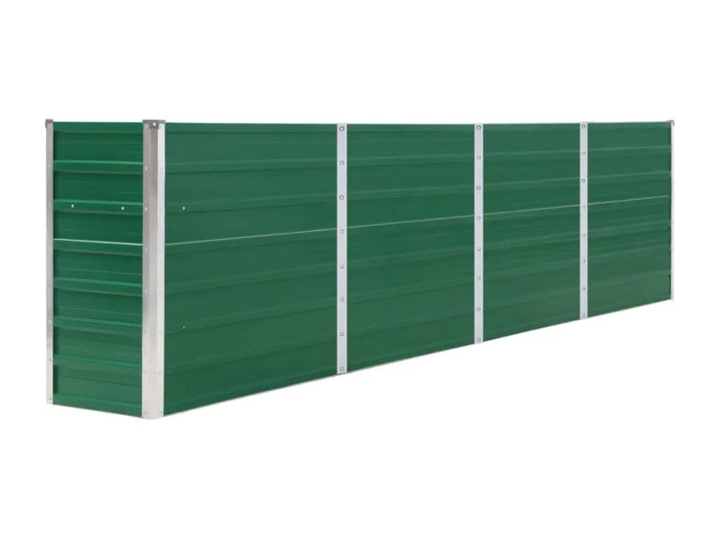 Planter 320x40x77 cm Galvanized Steel Green 52362PNDA
