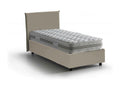 Homelumiere Single Bed with Storage Bed in Eco-Leather Upholstery, Made in Italy, Front Opening, Includes 90x200 cm Mattress