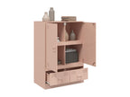 High pink sideboard 67x39x95 cm steel 98749ZHSB