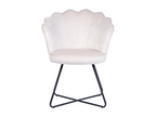 Bohometop Armchair, Off-White Velvet 61986UXYH