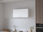 Homelumiere melamine kitchen cabinet with 2 doors and ample storage, white, 49 cm x 100 cm x 32 cm