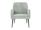 Light Grey Armchair 62x79x79 cm Velvet 81464CQNN