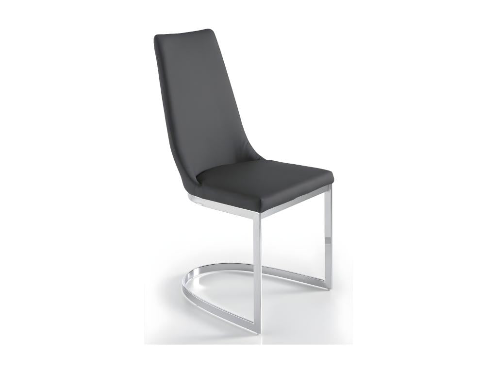 Bohometop designer chairs in faux leather and chrome-plated steel - Set of 4 - Color Bohometop 82 Bohometop 20066ZAST