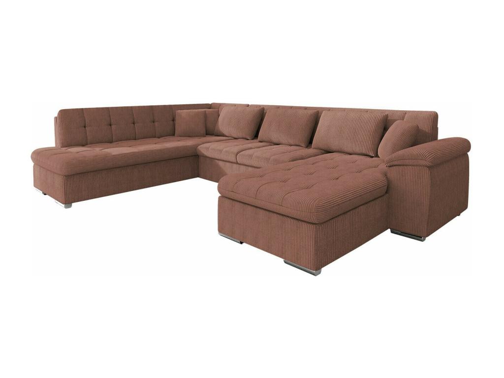 Bohometop 128 Corner Sofa, Pink, Sleeping Function, 348x205x76cm, 35937OTTB