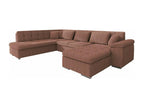 Bohometop 128 Corner Sofa, Pink, Sleeping Function, 348x205x76cm, 35937OTTB