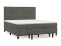 Bohometop bed base and mattress, Dark Grey 180x200 Velvet 59864YNEQ