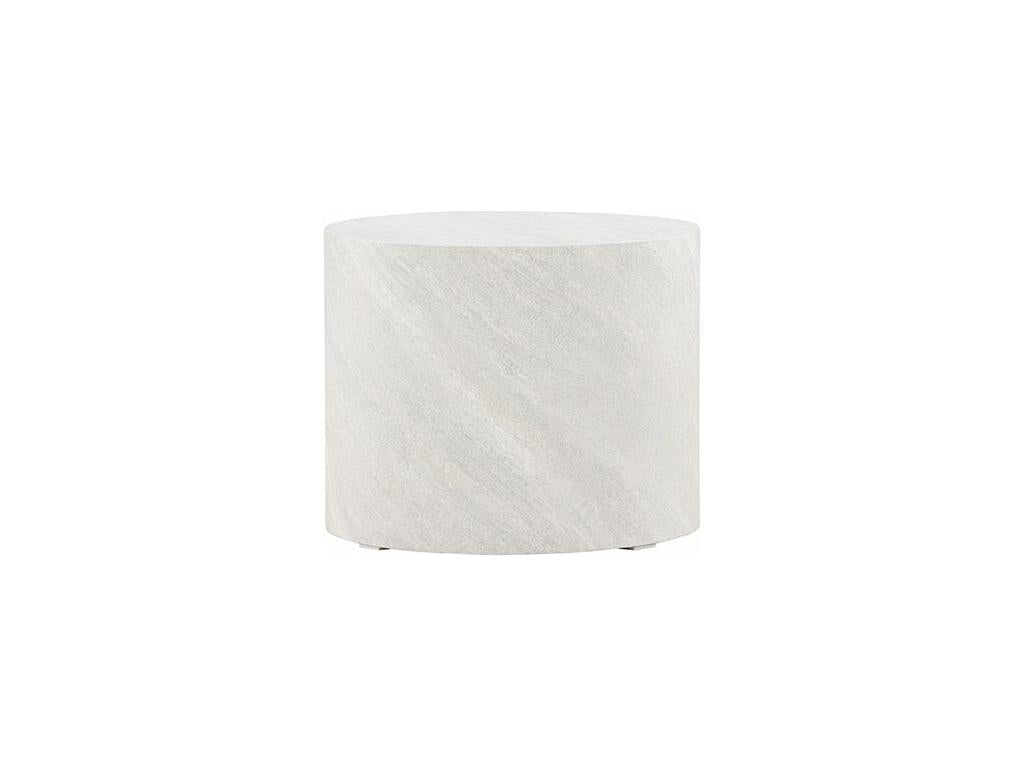 Bohometop - Round marble-effect side table 50cm - Light grey 99213BEOD