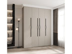Bohometop 2 Hinged Door Wardrobe 245.5/190/40 4 Doors Cashmere/Black 00295HYAT